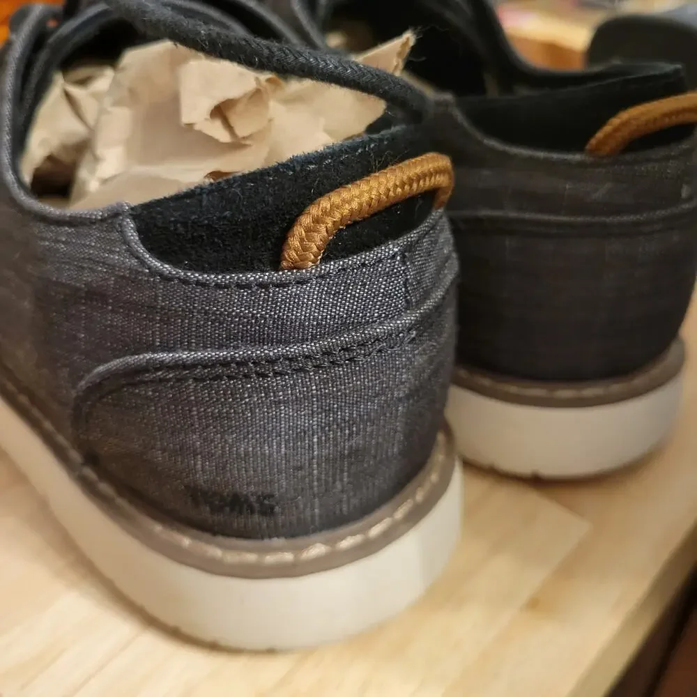 TOMS Navi Oxford Dress Shoes Men’s 9.5 Gray | Excellent Condition